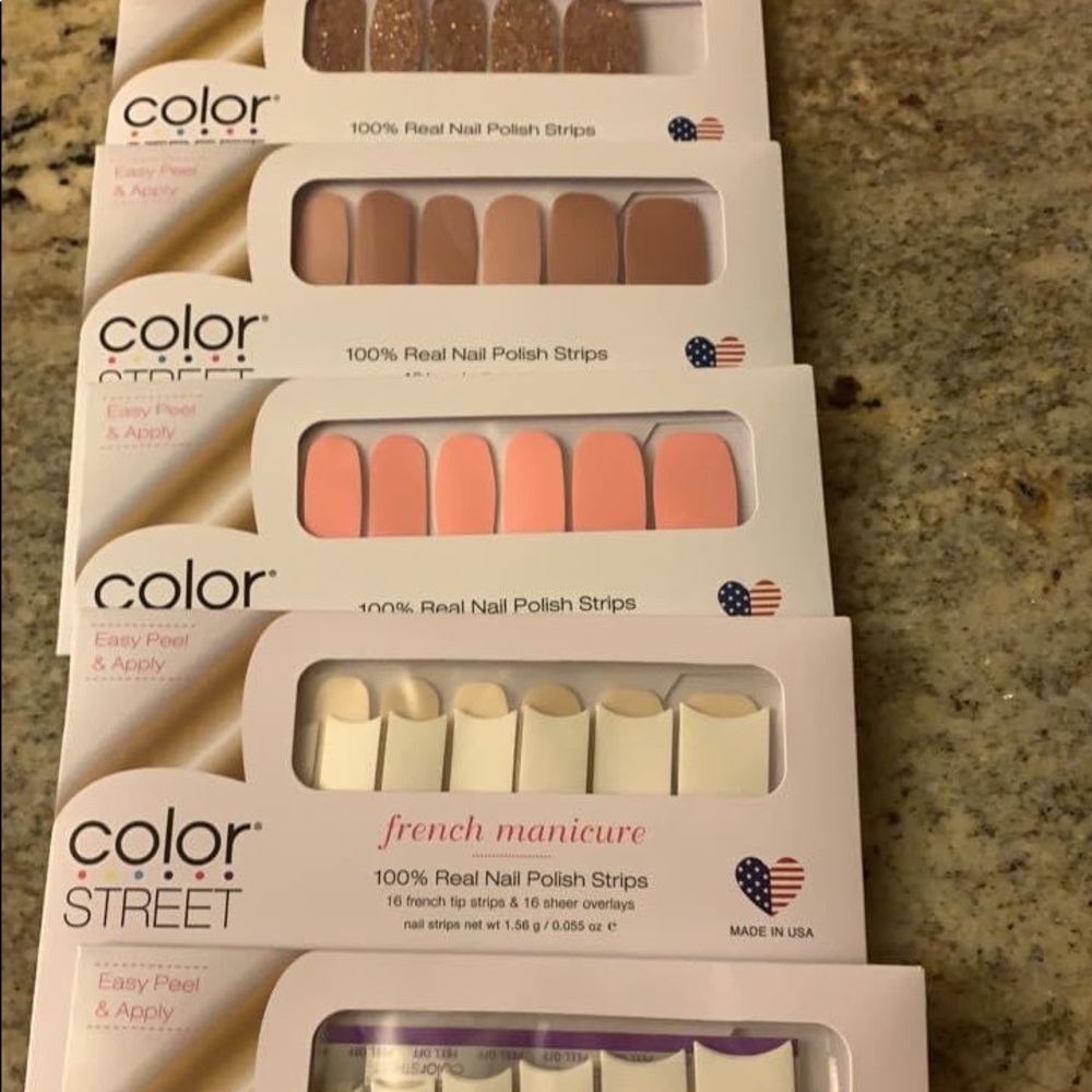 5 sets of Colorstreet nail strips
